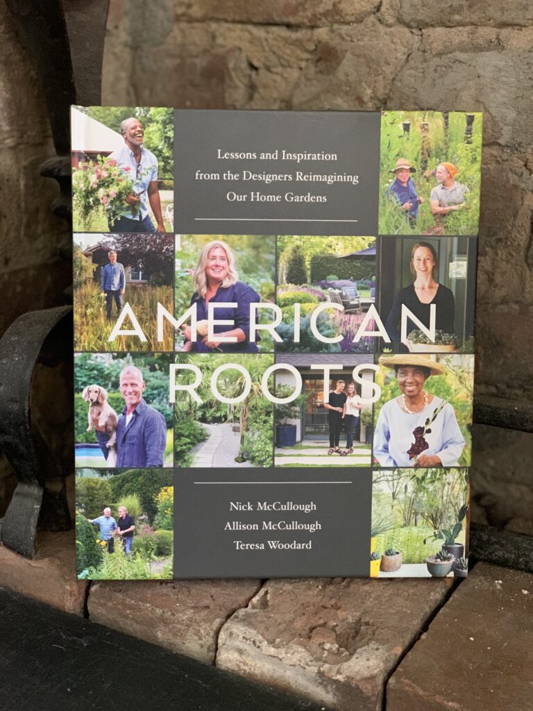 A book cover with people and plants on it.