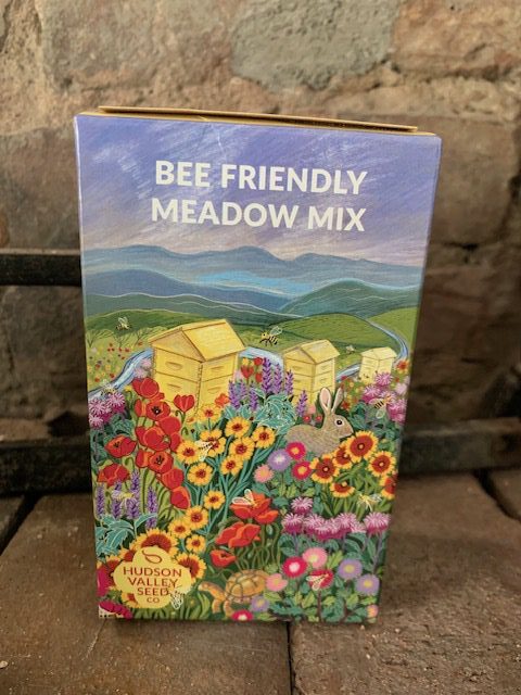 A box of bee friendly meadow mix