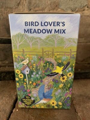 A box of bird lover 's meadow mix